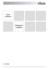 FAURE FRT527MW Notice D'utilisation