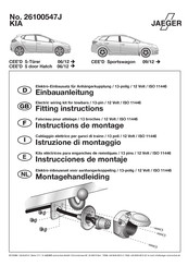 Jaeger 26100547J Instructions De Montage