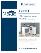 Monarch Specialties I 7350-1 Instructions D'assemblage