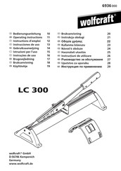 Wolfcraft LC 300 Instructions D'emploi
