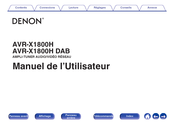 Denon AVR-X1800H Manuel De L'utilisateur