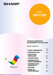 Sharp AR-C250 Mode D'emploi