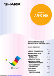 Sharp AR-C160 Mode D'emploi