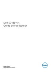 Dell S2419HM Guide De L'utilisateur