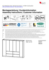 Rauch M2244 Instructions De Montage