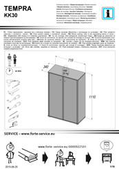 Forte TEMPRA KK30 Notice De Montage