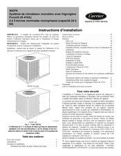 Carrier 50ZPK Instructions D'installation