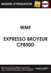 Wmf CP850D Manuel D'utilisation