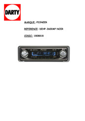 Pioneer DEH-P3600MPB Mode D'emploi