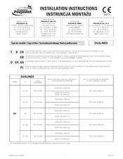 Poujoulat DUALINOX DU 300 Instructions D'installation