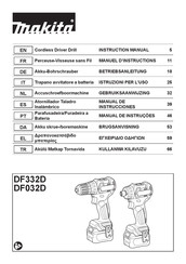 Makita DF332DSAJ Manuel D'instructions