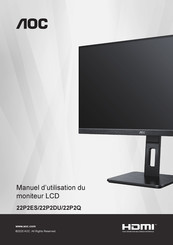 AOC 22P2Q Manuel D'utilisation