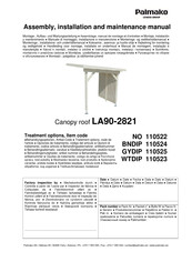 Lemeks Palmako LA90-2821 Assemblage, Manuel De Montage Et D'entretien