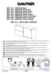 Gautier PREFACE D14 514 Instructions De Montage