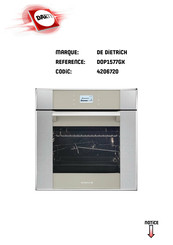 De Dietrich 4206720 Guide D'utilisation