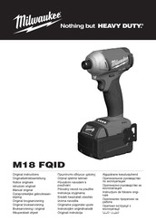 Milwaukee M18 FQID Notice Originale