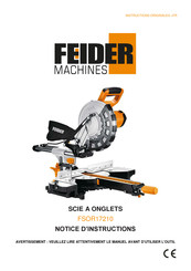 Feider Machines FSOR17210 Notice D'instructions