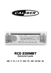 Caliber RCD 232MBT Guide De Démarrage Rapide