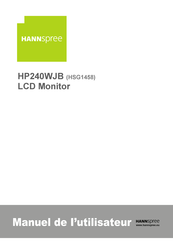 HANNspree HP240WJB Manuel De L'utilisateur