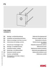 KWC F5EV2006 Notice De Montage Et De Mise En Service