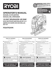 Ryobi P524VN Manuel D'utilisation