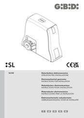 GiBiDi SL Série Instructions Pour L'installation