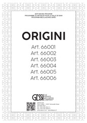 Gessi ORIGINI 66002 Instructions De Montage