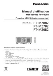 Panasonic PT-MZ682 Manuel D'utilisation