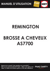 Remington AS7700 Mode D'emploi