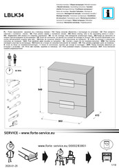 Forte LBLK34 Notice De Montage