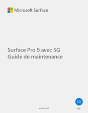 Microsoft Surface Pro 9 5G Guide De Maintenance