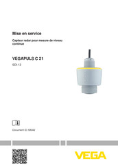 Vega VEGAPULS C 21 Mise En Service