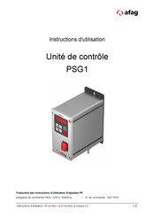 Afag PSG 1 Instructions D'utilisation