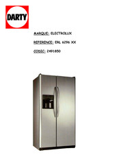 Electrolux ERL 6296 XX Guide D'utilisation Et D'entretien