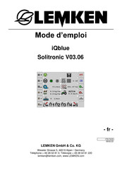 LEMKEN iQblue Solitronic V03.06 Mode D'emploi