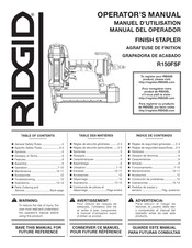 RIDGID R150FSF Manuel D'utilisation