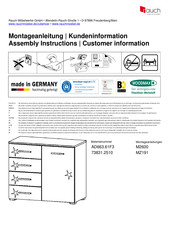 Rauch M2600 Instructions De Montage