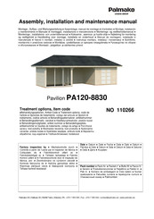 Lemeks Palmako PA120-8830 Assemblage, Manuel De Montage Et D'entretien