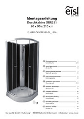 eisl ORR351 Instructions De Montage