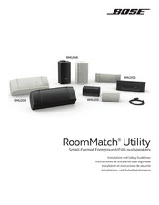 Bose RoomMatch Utility RMU208 Manuel D'installation