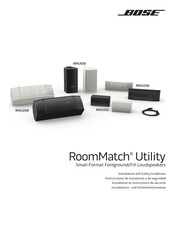 Bose RoomMatch Utility RMU105 Manuel D'installation