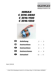 Multiplex HIMAX C 3516-1130 Manuel D'instructions