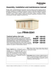 Lemeks Palmako FR44-5541 Assemblage, Manuel De Montage Et D'entretien