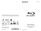 Sony BDP-BX37 Mode D'emploi