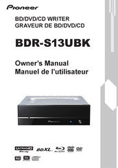 Pioneer BDR-S13UBK Manuel De L'utilisateur