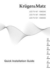 Krüger & Matz KM0255 Guide D'installation Rapide