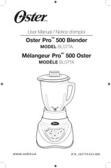 Oster Pro 500 Notice D'emploi