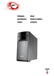 Asus M32CD-FR095T Manuel De L'utilisateur