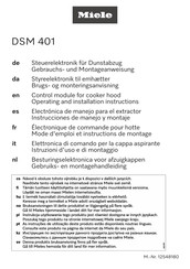 Miele DSM 401 Mode D'emploi Et Instructions De Montage