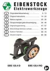 EIBENSTOCK EBS 125.4 O Notice Originale